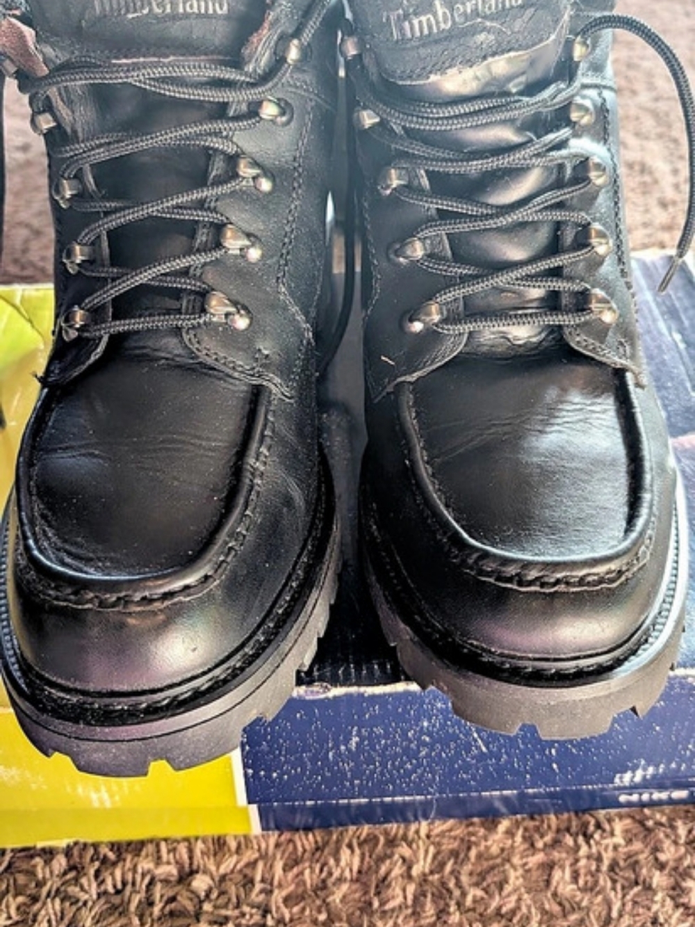 Timberland Black Leather Boots US 11.5 M